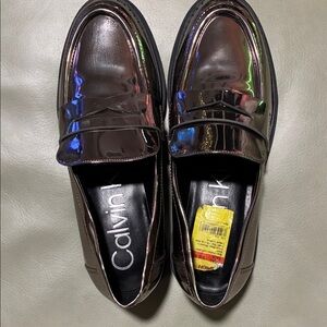 Nwt Calvin Klein women's grant slip on lug soul casual loafers size 8 1/2 medium